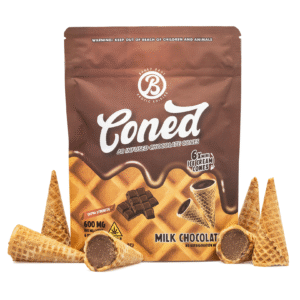 Baked Bags Delta 8 THC Coned Milk Chocolate (600 mg Total Delta 8 THC)