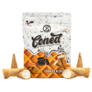 Baked Bags Delta 8 THC Coned Cookies & Cream (600 mg Total Delta 8 THC)