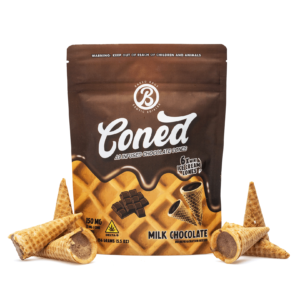 Baked Bags Delta 9 THC Coned Milk Chocolate (150 mg Total Delta 9 THC)